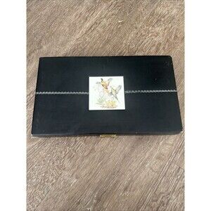 Vintage Hickok Men’s Valet Organizer Black & Red Velvet Caddy Mid century